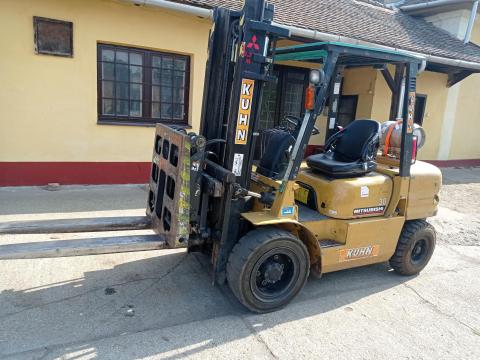 Targonca Mitsubishi FG-30 gázüzemű,  3 tonna teherbírású,  3,3 m emelési magasságú eladó Targonca Mitsubishi FG-30 gázüzemű,  3 tonna teherbírású,  3,3 m emelési magasságú eladó