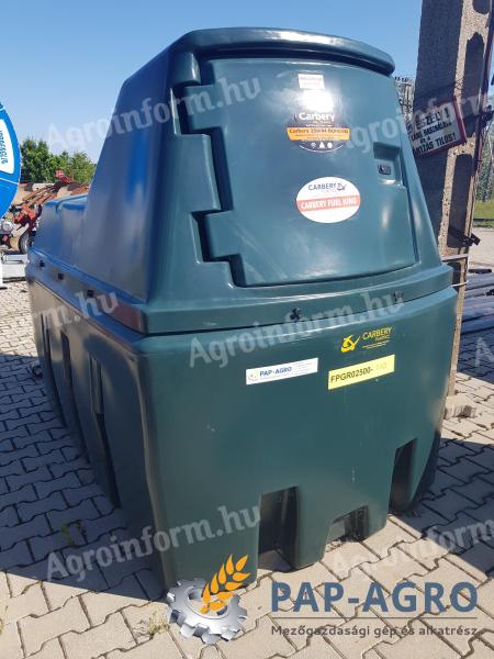 Mobil gázolajkút 2500 literes aut. pisztollyal,  230 V csatl. - KÉSZLETRŐL Nagykőrösről