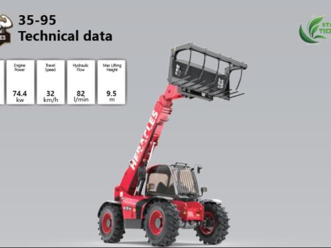 Heracles 35-95 teleszkópos rakodógép