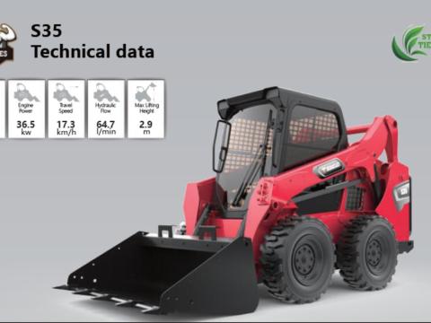 Heracles S35 csúszókormányzású rakodógép Heracles S35 csúszókormányzású rakodógép
