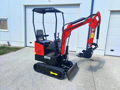 Hightop HT09 minikotró árokásó - Új markoló