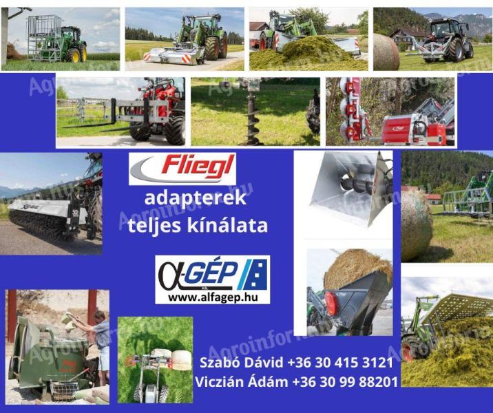Fliegl seprőgépek,  adapterek széles választéka
