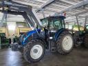 Valtra A 104 Quicke homlokrakodó