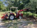 Hinomoto 24 LE traktor homlokrakodóval Kubota Yanmar Iseki homlokrakodós japán