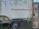 2 tandemtengelyes magasítós ponyvás 750 kg után futó