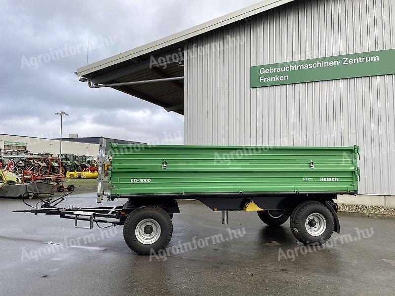 Reisch RD-8000.450 billenős pótkocsi 8 tonnás