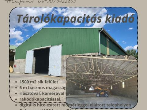 Tárolókapacitás kiadó Tárolókapacitás kiadó