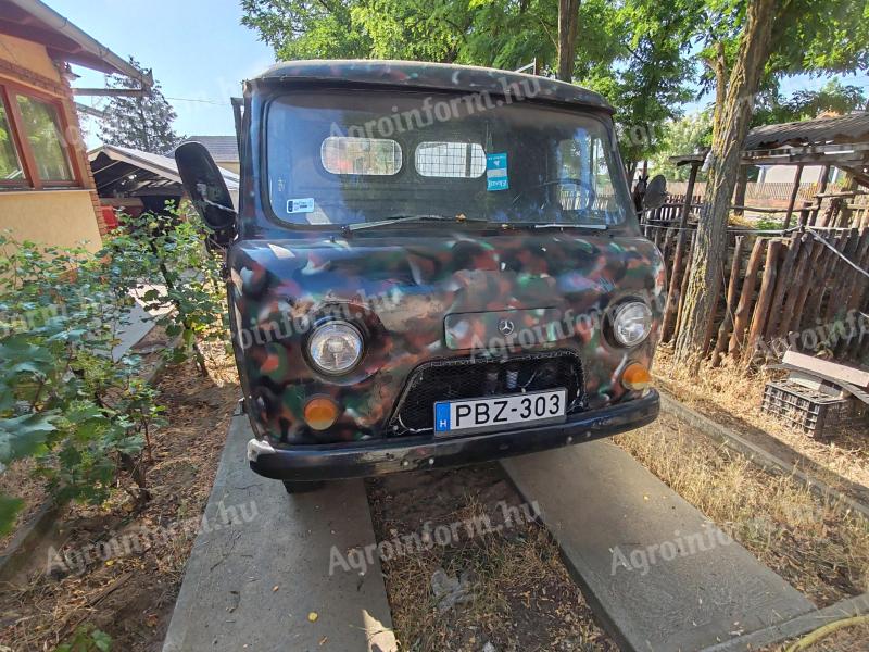 Eladó UAZ 452 dízel – 124-es Merci motorral,  billenőplatóval