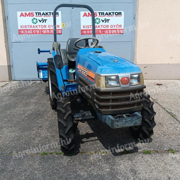 Iseki TF223 összkerekes,  szervós,  22 Le traktor,  140 cm talajmaróval