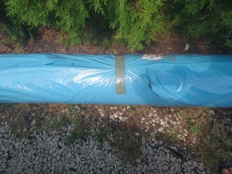 Talajtakaró fólia, perforált 1500 méteres tekercs, áron alul Talajtakaró fólia, perforált 1500 méteres tekercs, áron alul