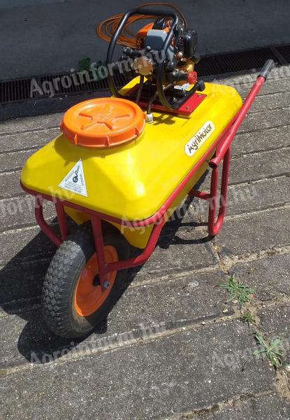 Agrimotos benzines talicskás permetező - 70 literes