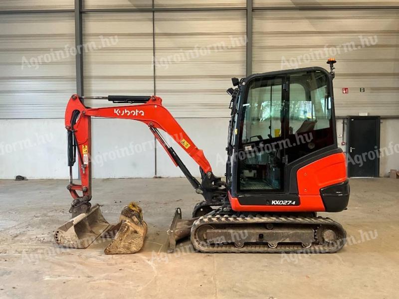 Kubota KX 027-4 / 2018 / 1.537 h üzemóra / Lízing 20%-tól