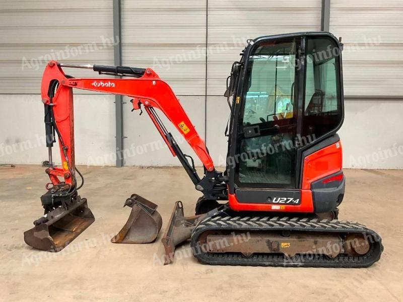 Kubota U 27-4 / 2016 / 1.668 üzemóra / Lízing 20%-tól