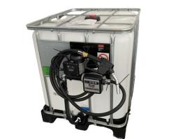 Gázolaj szállításra alkalmas 1000 Literes IBC tartály kimérőszerkezettel UN 1000 ADR - Hungaro Mobiltank Kft