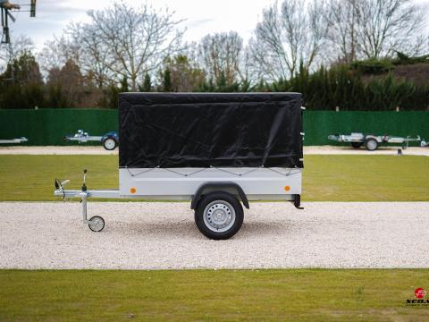 Új német Tpv 1710 utánfutó + ponyva + rendszám 547.000.-Ft