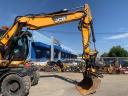 JCB JS145W Rototilt Engcon és Leica Icon 2D Lézer rendszerrel, gumikerekes kotró