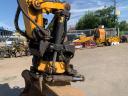 JCB JS145W Rototilt Engcon és Leica Icon 2D Lézer rendszerrel, gumikerekes kotró