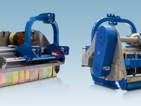 Graecus BK 150-200 szárzúzó oldaleltolással és gyűjtőfogakkal