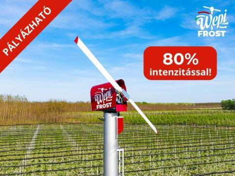 Sárgabarack, cseresznye, alma ültetvény fagyvédelme WepiFrost szélgépekkel – pályázható, 80% támogatás Sárgabarack, cseresznye, alma ültetvény fagyvédelme WepiFrost szélgépekkel – pályázható, 80% támogatás