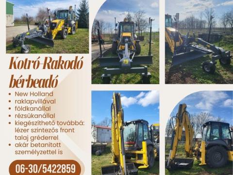 New Holland kotró-rakodó bérbeadó New Holland kotró-rakodó bérbeadó