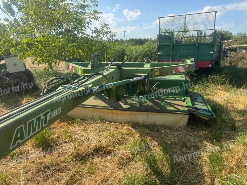 KRONE AMT 3200 CV,  320-as VONTATOTT TÁRCSÁS KASZA SZÁRSÉRTŐVEL