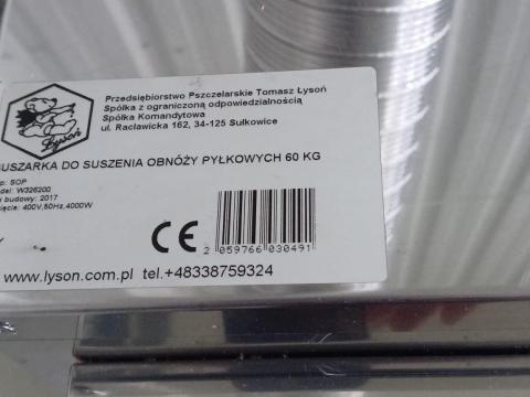 Professzionális virágpor szárító – Lyson 60 kg – keveset használt Professzionális virágpor szárító – Lyson 60 kg – keveset használt