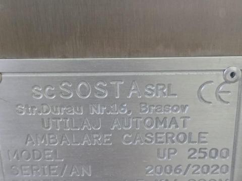 Automata töltő és zárógép – UP2500 modell (alig használt) Automata töltő és zárógép – UP2500 modell (alig használt)