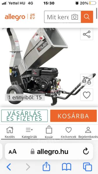 Stiler 420Agdaráló ágaprító