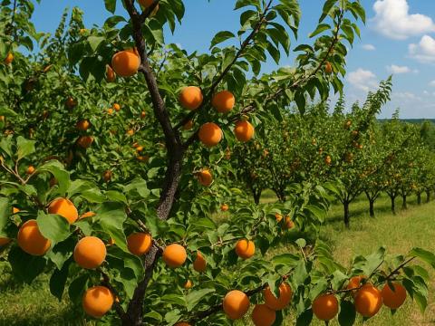 Barackillat a város szélén – 2,4 hektáros, bejáratott gyümölcsös Győrújbaráton Barackillat a város szélén – 2,4 hektáros, bejáratott gyümölcsös Győrújbaráton
