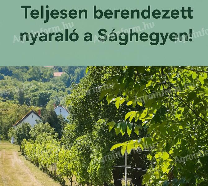 Eladó borospince + nyaraló Sághegyen – Teljes berendezéssel, azonnal birtokba vehető
