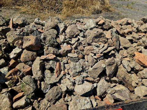 Darált beton, töltőföld Darált beton, töltőföld