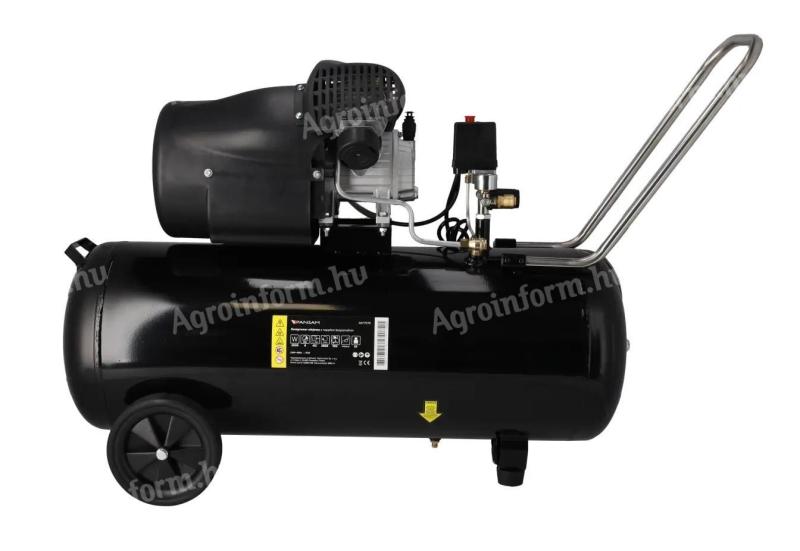Kompresszor, 2 hengeres, olajkenésű, 2300 W, V henger, 100 l, 8 bar * Panam A077070 *