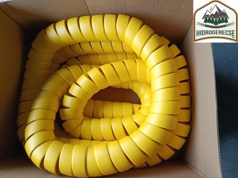 Safeplast műanyag tömlővédő spirál, sárga 99-115, Safeplast OY Safeplast műanyag tömlővédő spirál, sárga 99-115, Safeplast OY