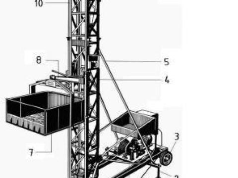 ÉPGÉP FO-200 emelődobos építési felvonó eladó