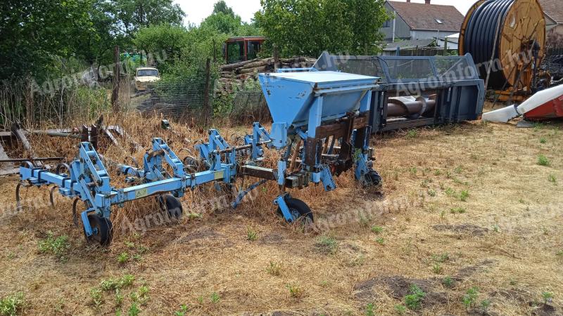 Omikron ORS – 6/3M rugóskapával és 300 kg műtrágyaszóróval szerelt sorközművelő kultivátor