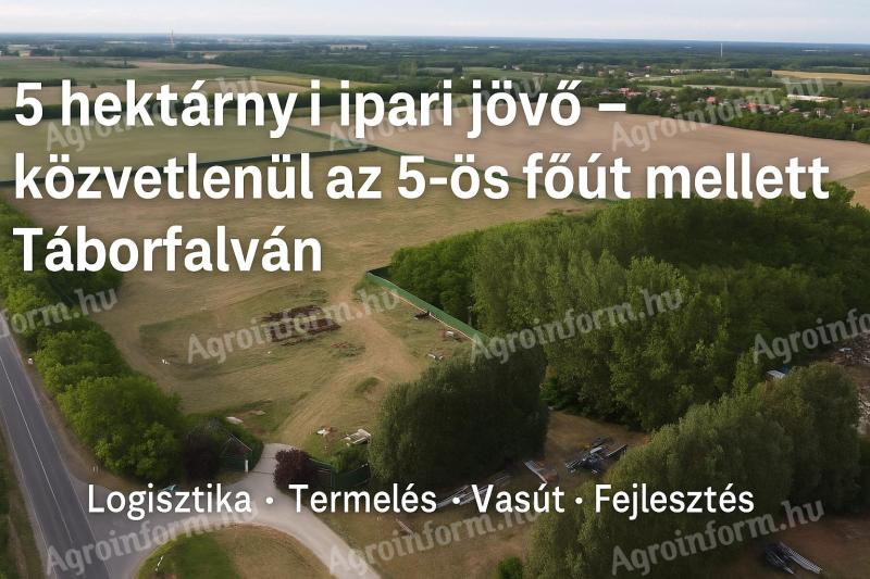 Eladó ipari fejlesztési telek – Táborfalva, Pest megye