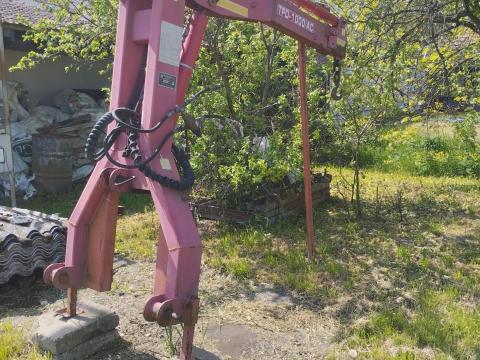 Traktorra függeszthető hidraulikus darugém,  Big-Bag szákemelő