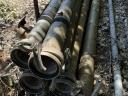 Eladó! Használt 7db 130 mm átmérőjű,  aluminium 6 fm/db öntözőcső