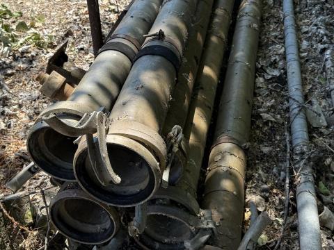 Eladó! Használt 7db 130 mm átmérőjű, aluminium 6 fm/db öntözőcső Eladó! Használt 7db 130 mm átmérőjű, aluminium 6 fm/db öntözőcső