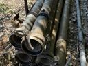 Eladó! Használt 7db 130 mm átmérőjű,  aluminium 6 fm/db öntözőcső