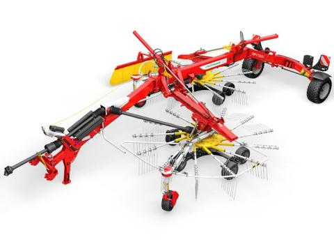 Pöttinger TOP VT 6820 S kétrotoros oldal- és középrendképző Pöttinger TOP VT 6820 S kétrotoros oldal- és középrendképző