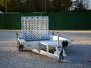 Új Martz Bau 260 - 1 tengelyes (1800 kg,  255x150x30 cm platóval) gépszállító utánfutó