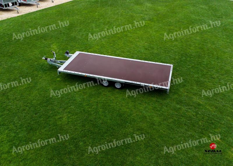 Új Martz GT PLATEAU 500 - 5 méteres (3000 kg) autószállító utánfutó CSAK 1.990.000 Ft