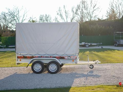 Új Trigano 2P265 utánfutó rendszámmal és ponyvával (165cm rakodó magasság) csak 889.000 Ft