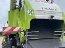 CLAAS TUCANO 450 APS kombájn vágóasztallal és szállítókocsival