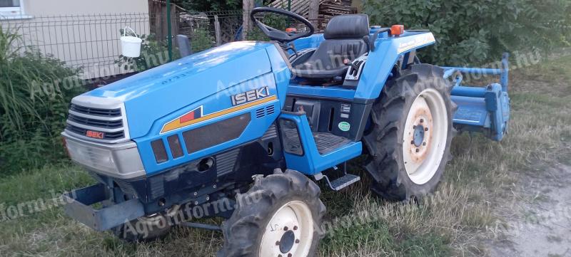 Iseki Tu 197 Szervós Japán kistraktor Talajmaróval 4x4