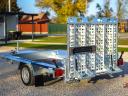 Új Martz Bau 260 - 1 tengelyes (1800 kg,  255x150x30 cm platóval) csak 1.490.000 Ft
