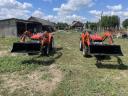2db Kubota 21LE manual Új Homlokrakodó 4Új Gumi Ingyenes Szállítás Leszervizelve japán kistraktor