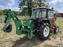 Kubota 27LE PowerShift Homlokrakodó Új Árokásó 2Új Első Gumi japán kistraktor traktor Ingyenes Szállítás Leszervizelve