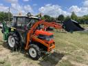 Kubota 27LE PowerShift Homlokrakodó Új Árokásó 2Új Első Gumi japán kistraktor traktor Ingyenes Szállítás Leszervizelve